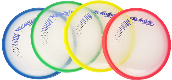 뉴스포츠 에어로비 슈퍼 플라잉디스크, 노랑, 1개