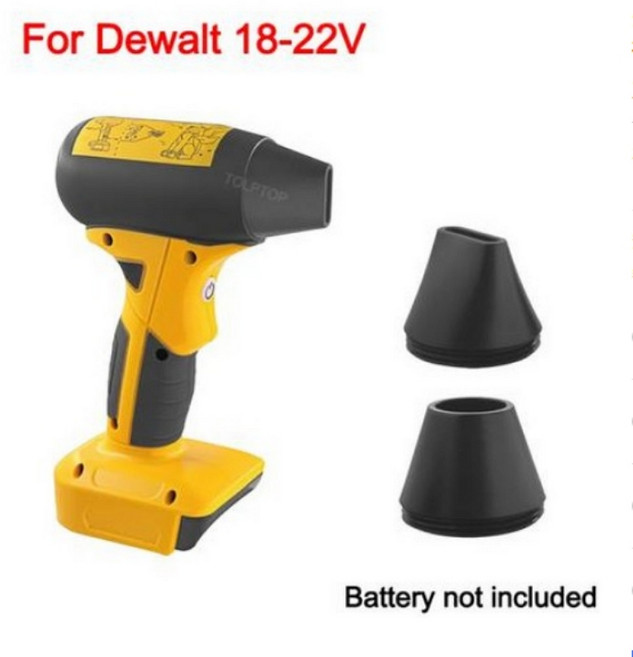 초강력에어건 무선송풍기 충전식에어건 휴대용 터보 제트 선풍기 공기 송풍기 마키타 디월트 밀워키 보쉬용 세차 에어건 건조기 130000RMP 4 단, 2) For Dewalt, 1개