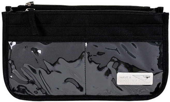 클리어 투명창 지퍼 이너백 백인백 정리백 가방 화장품 파우치