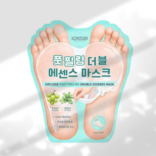 소프리스 풋마스크 풋 필링 더블 에센스, 40ml, 1개, 10개입