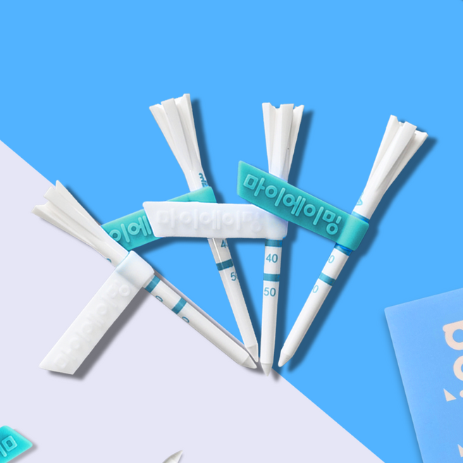 [마이에이밍티] 에이밍 높이조절 실리콘 기능성 컨트롤 골프티, 1pack, 1개