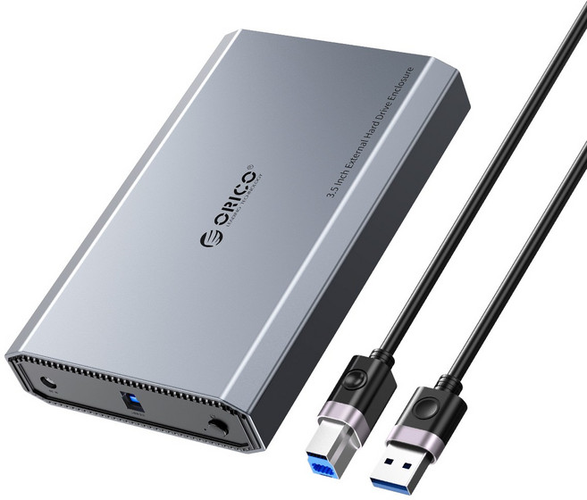 오리코 알루미늄 합금 3.5형 HDD 외장하드케이스 DD35, USB-A, 1개