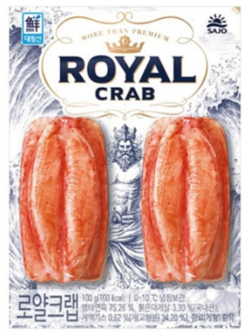 사조대림 로얄크랩 100g, 1개입