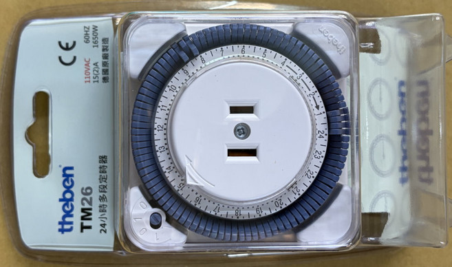 theben TM26 24小時多段定時器, 1個