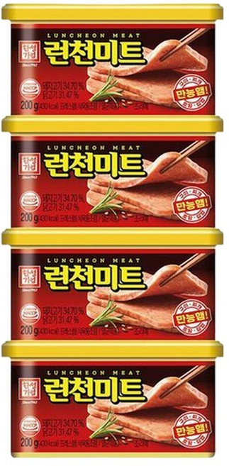 한성기업 런천미트 200g X 4개