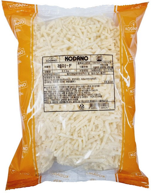 (냉동)코다노 피자치즈 레이2.5kg, 2.5kg, 1개
