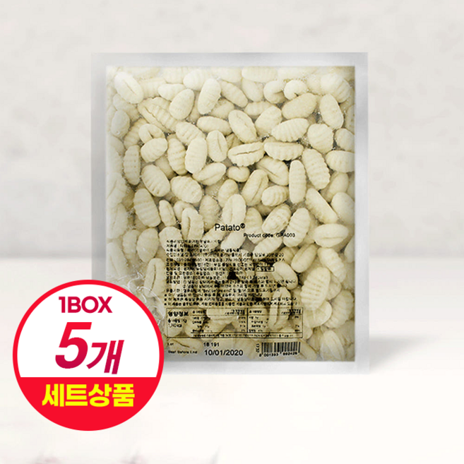 파타토(뇨끼)(감자함량70%) 1kg, 5개