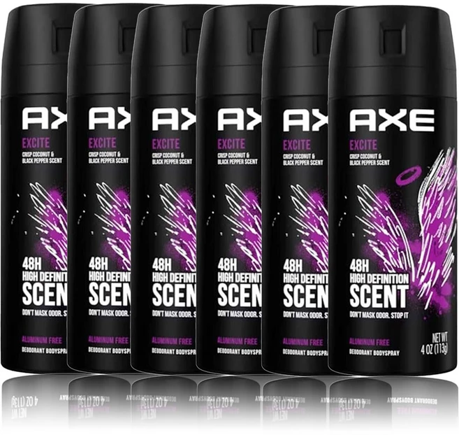 AXE 데오드란트 악스 바디 스프레이 익사이트 150ml x6개, 6개 - 쿠팡