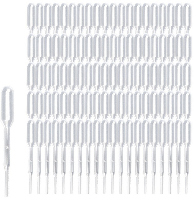 삼팔공스튜디오 일회용 스포이드 피펫 소분용 어항 수조 청소용 실험용, 100개, 0.2ml