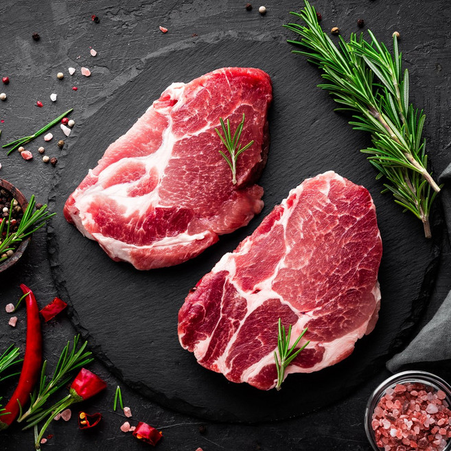 화동 목살 돼지고기 수입산 냉장 솔트에이징 300g, 1개