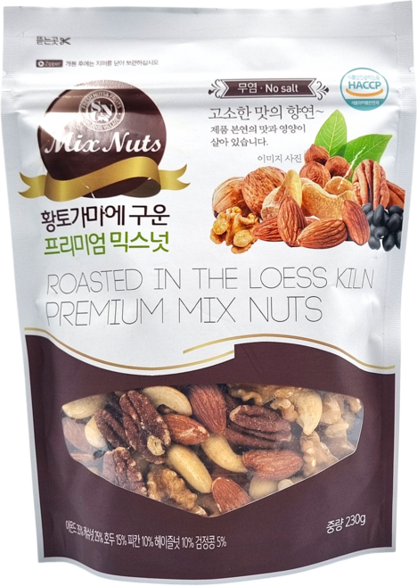 황토가마에 구운 프리미엄믹스넛, 230g, 1개, 단품