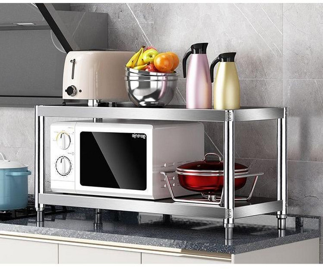 식당 스텐 소형 주방 작업대 2층 선반 업소용 정리대, e. 길이60너비50높이45 2층, 1개