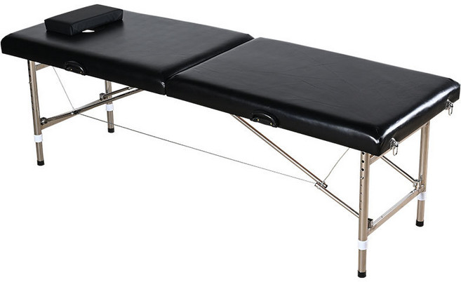 미니포레스트 접이식 뷰티 안마 마사지 베드, 블랙