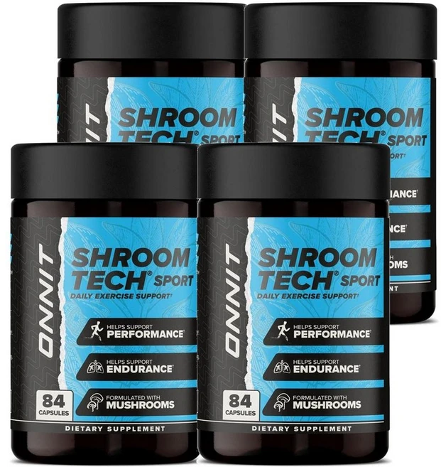 온니트 슘텍 스포츠 프리워크아웃 서플리먼트 ONNIT Shroom Tech Sport Pre-Workout Energy Support Supplement, 4개, 84정 - 쿠팡