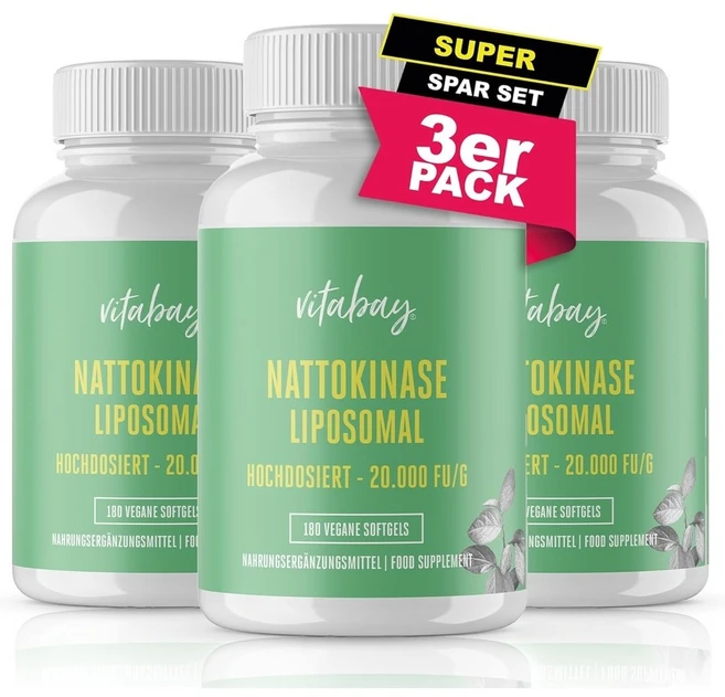 비타베이 리포좀 나토키나아제 20000FU 540캡슐, 3개, 180정 - 쿠팡