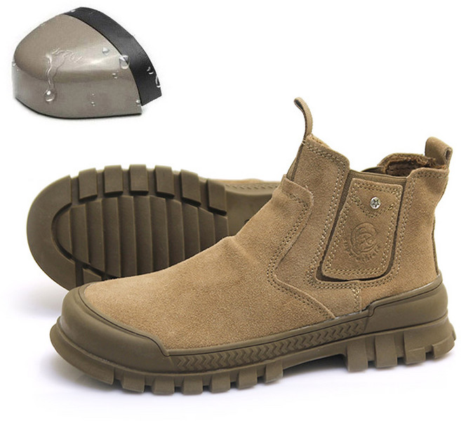 모피어스 남성 소가죽 캐주얼화 하이탑 작업화 안전화 BKSF1568