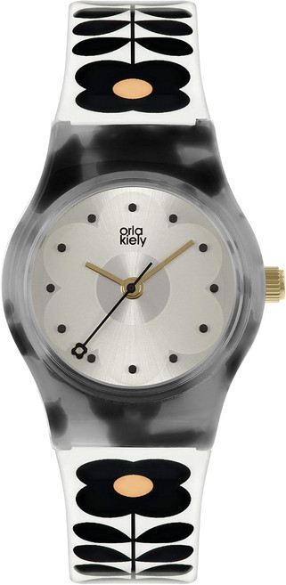 Orla Kiely 여성 시계 OK2324 플라스틱 스트랩 손목시계