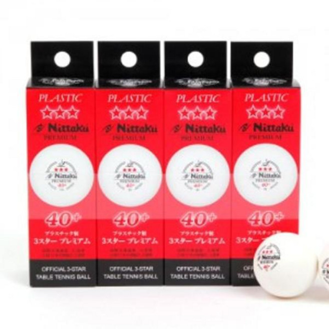 닛타쿠 3스타 프리미엄 시합구 12개입, 화이트, 1세트