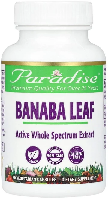파라다이스허브 바나바 잎 베지 캡슐 60정, PAR77764, 1개 - 쿠팡
