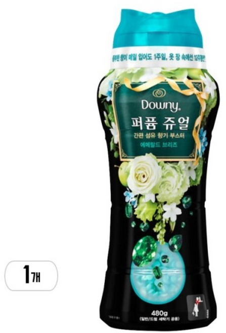다우니 퍼퓸 쥬얼 에메랄드 브리즈, 480g