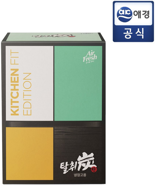 애경 탈취탄 키친핏 냉장고용 6개, 에어후레쉬 탈취탄 키친핏 냉장고용 x 6개