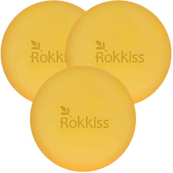 록키스 유황 피지 숙성 비누, 100g, 3개입