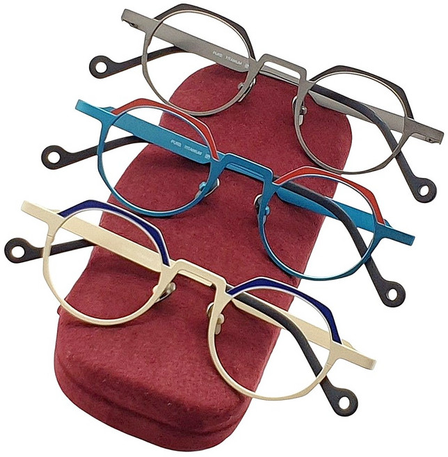 EYES ONE ALL 퓨어 티타늄 안경테 작은 고도수 고도근시 가벼운 명품 안경