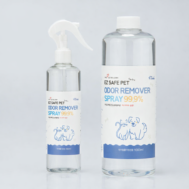 이지세이프펫 강아지탈취제 소변탈취제 소독 냄새제거 300ml+1000ml, 1세트, 1.3L