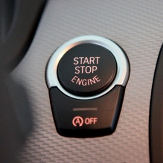 F10 5시리즈 호환 버튼 커버 몰딩 부착형 파킹 비상등 드라이브 윈도우 5GT 3시리즈 7시리즈 X3 X4 호환 00285, 16. 대형 스타트 버튼 블랙2p