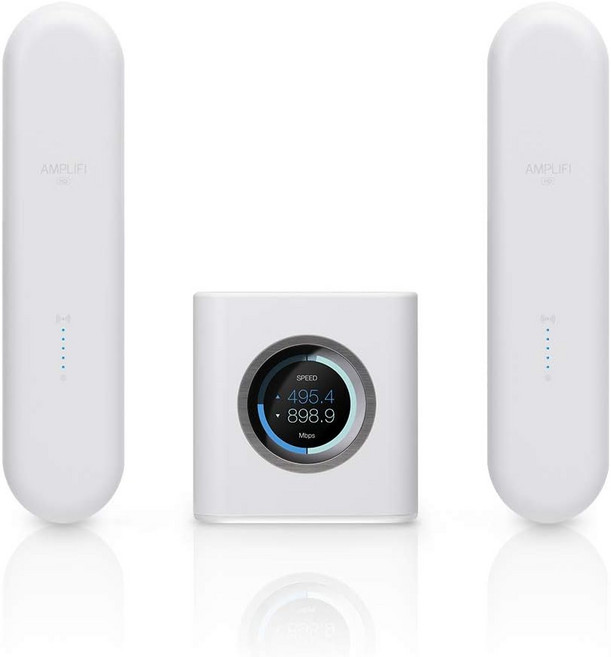 Ubiquiti Labs의 AmpliFi HD WiFi 시스템 심리스 홈 무선 인터넷 커버리지 라우터 메시 포인트 2개 기가비트 이더넷 WAN 포트 개 케이블AmpiFi 유니바디