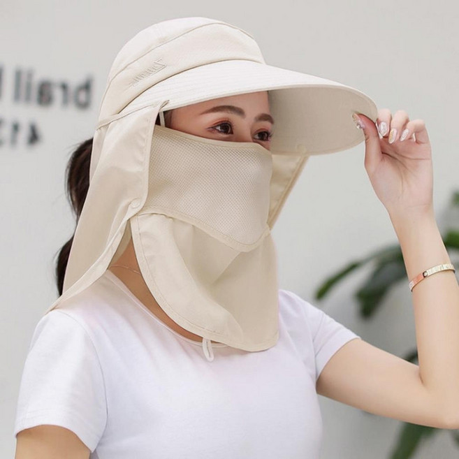 쿨썸머 골프 캐디 자외선 완전차단 돌돌이 썬캡 선캡 작업용모자