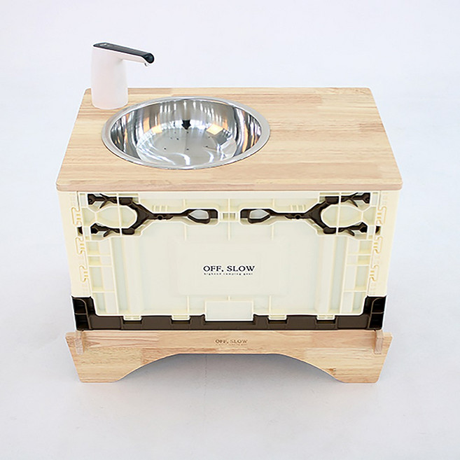 오프슬로우 캠핑용 간이세면대 이동식싱크대 캠핑세면대 개수대 원목 상판 오픈도어 폴딩박스, 11.오프슬로우 캠핑개수대 고무나무 풀세트