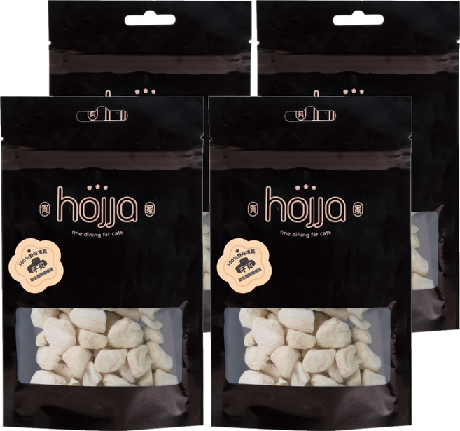 hojja 賀家 100%純粹野味貓咪凍乾零食, 干貝, 25g, 4包