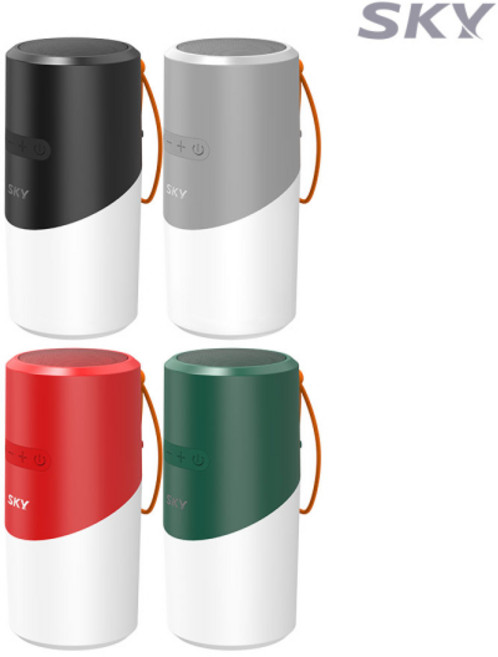 스카이 붐 네온 N2 5W 생활방수 IPX4 LED 블루투스 5.3 스피커, 5개, 그린