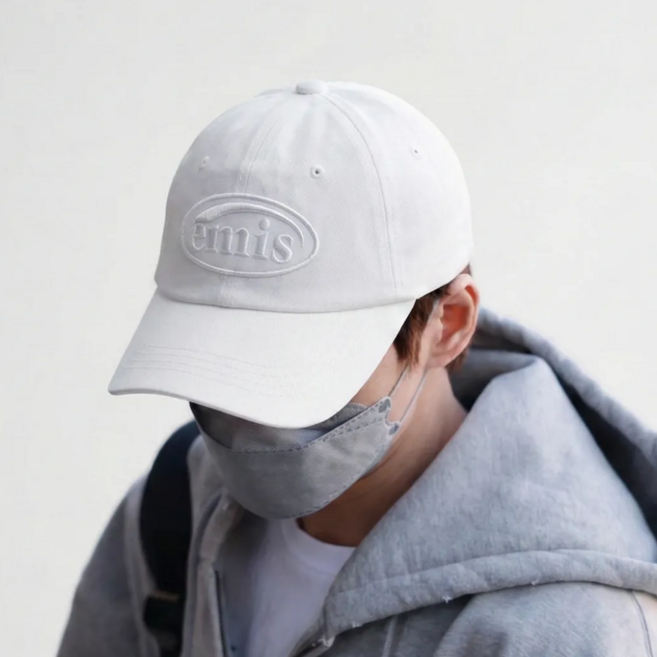 [국내정품] 이미스 모자 톤온톤 와펜 볼캡 연예인 여자 남자 커플 캡 (사은품)