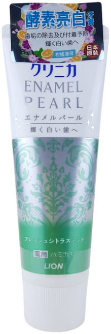 LION 獅王 固齒佳酵素亮白牙膏 公司貨, 1條, 亮白-柑橘薄荷130g(綠), 130g