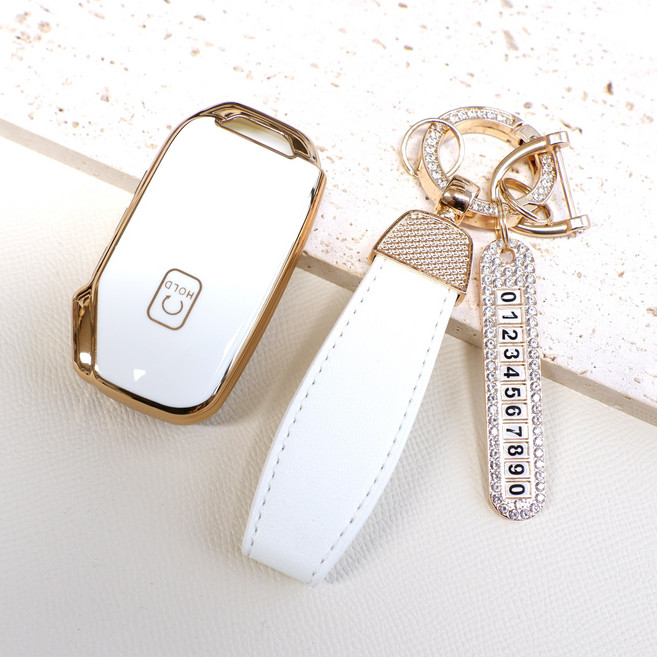 트니르 기아 호환 스마트키 키케이스 K8 올뉴 K3 쏘렌토 MQ4 쏘렌토하이브리드 K5 DL3 3세대 스포티지QL 카니발 KA4 K7프리미어 셀토스 EV6 니로 SG2 TPU, 기아A타입, 큐빅오링, 화이트