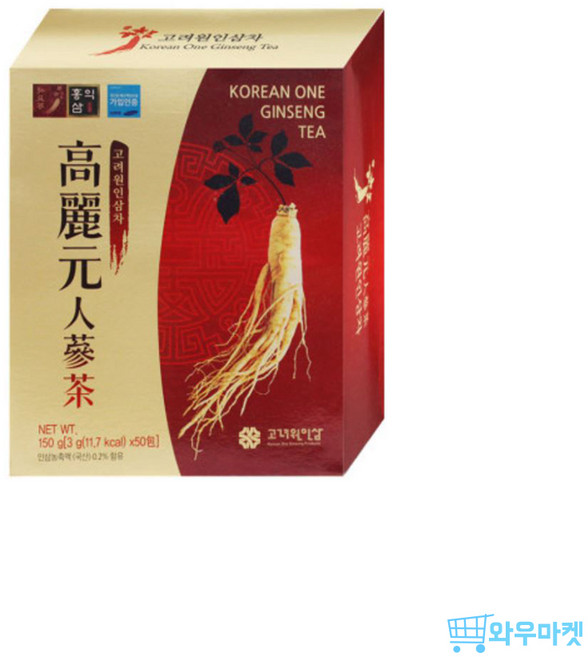(주)고려원인삼 고려원 인삼차, 3g, 3개, 50개입