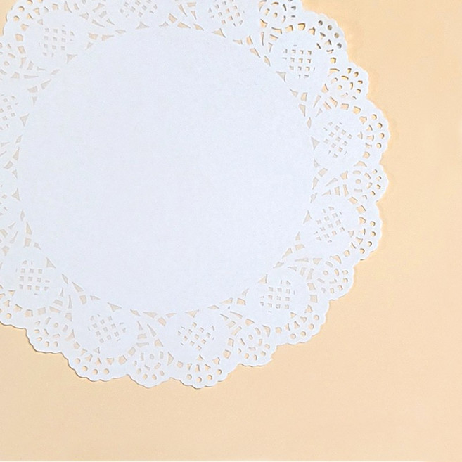 도일리페이퍼 종이컵받침 코스터 도일리지 선물포장, 1세트, 원형 (165mm) 200장