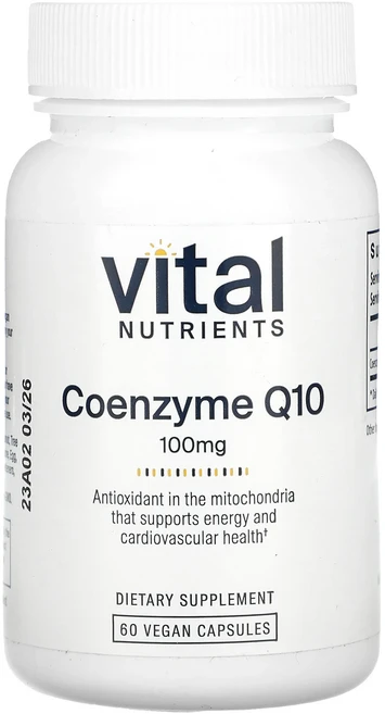 새해 첫좋은선물 Vital Nutrients 코엔자임 Q10 100mg 베지 캡슐 60정 제대로 할인합니다, VitalNutrients코엔자임Q10100mg베지캡슐, 1개 - 쿠팡