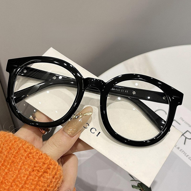 FEISEDY UV400 블루라이트차트 오버사이즈 라운드 선글라스 남여공용 Q0005