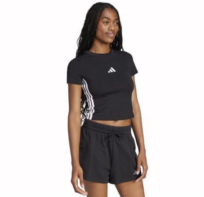 아디다스 에센셜 3S 슬림 베이비 티 (JC8325) 블랙