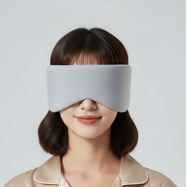 꿀잠 암막 수면안대 양면 부드러운 착용감 유씨아