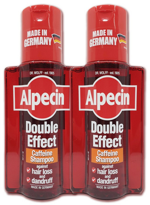 알페신 더블 이펙트 카페인 샴푸, 200ml, 2개