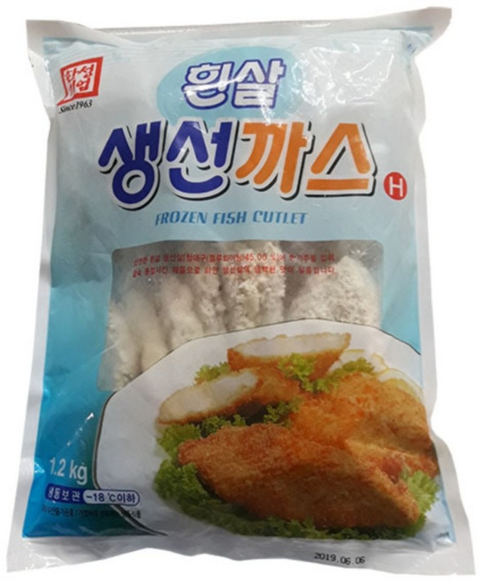 한성기업 흰살생선까스, 1개, 1.2kg