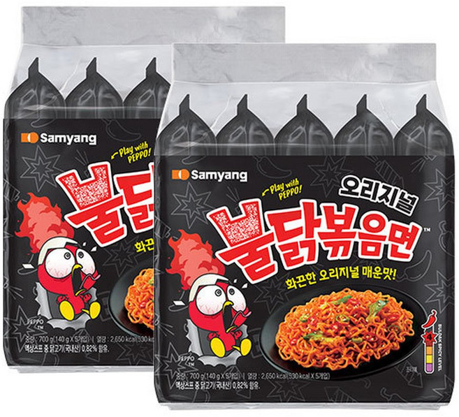 삼양 불닭볶음면 10입 (5입 x 2개) /멀티팩, 10개