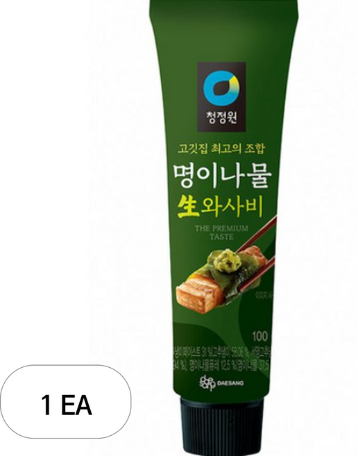 로하니샵 청정원 명이나물생와사비 100g, 1개