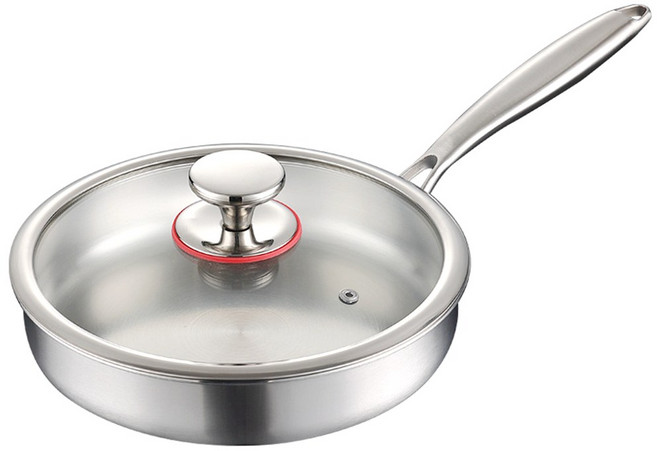 CookBuddy 스텐 후라이팬 인덕션 스텐팬 316 스테인리스 프라이팬, 1개, 26cm