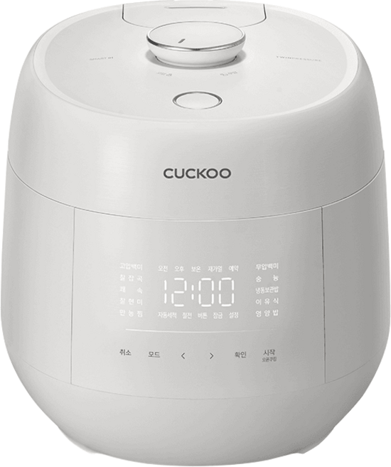 쿠쿠 1등급 트윈프레셔 마스터셰프 사일런스 프로 화이트 6인용 밥솥, CRP-PHNLTR0610FGW