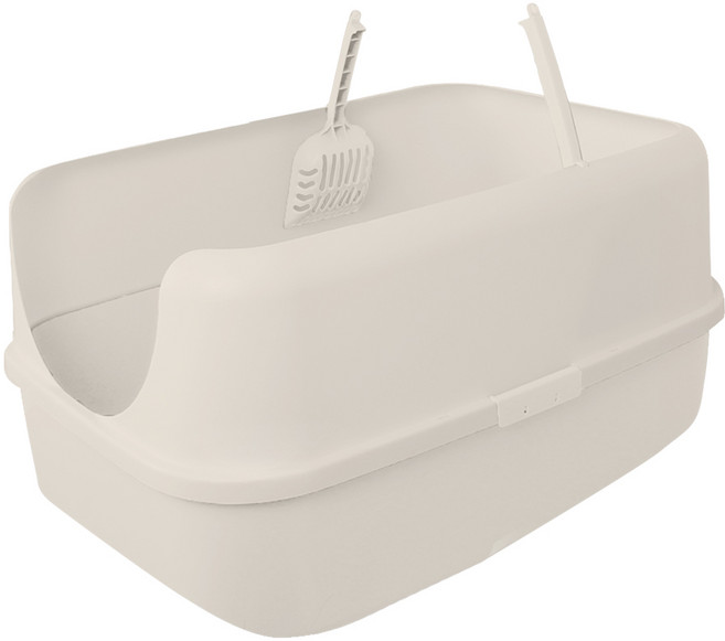 한큐뚝딱 고양이 자이언트 화장실 평판형, 크림, 1개